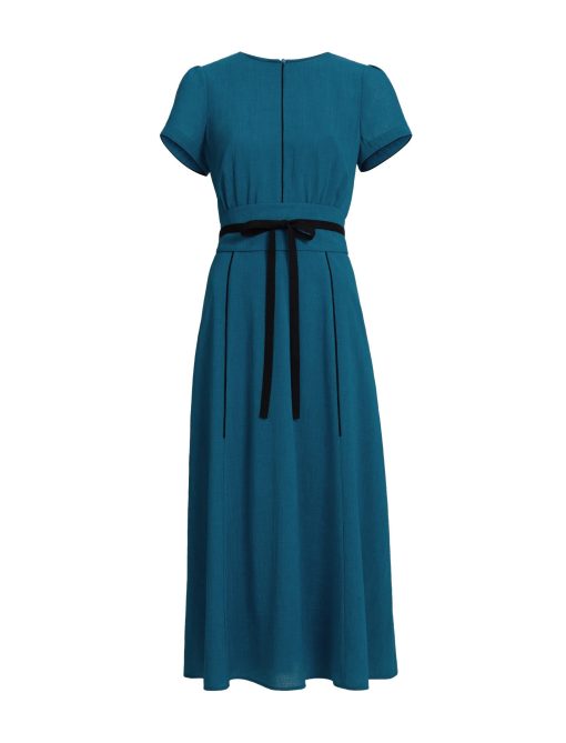 Rosie Techni Voile Maxi Dress - Azure Blue - Image 14